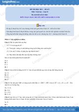 Đề thi học kì 1 Toán 10 Kết nối tri thức - Đề số 3